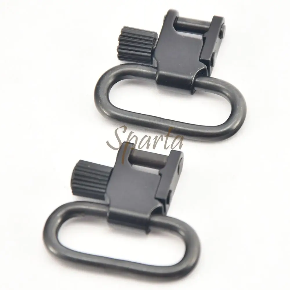 2 Pcs QD Sling Swivels Quick Detachable Locking For 1 Inch 1.25 Inch Hunting Firearms Shoulder Strap