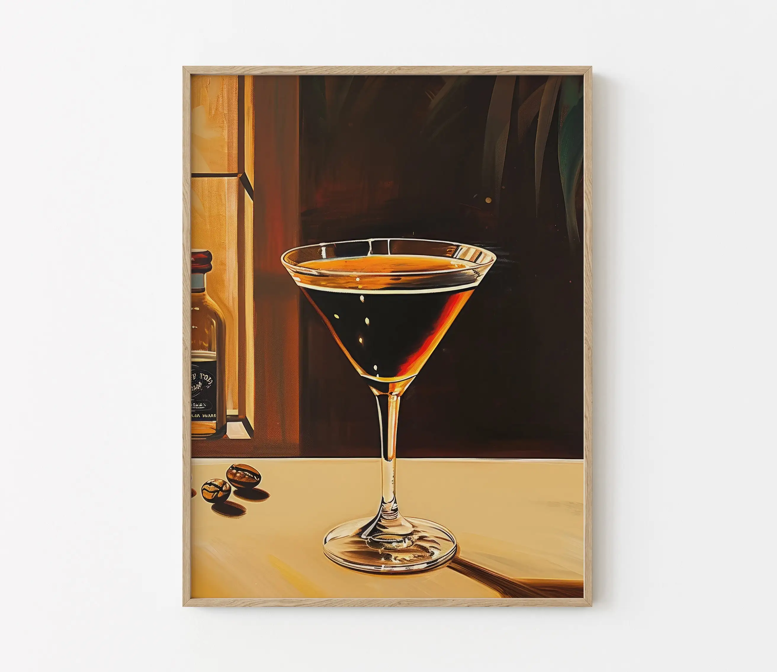 Negroni Aperol Spiritz Espresso Martini Old Fashioned Cocktail Poster Print Wall Art Pictures Canvas Painting Room Home Decor