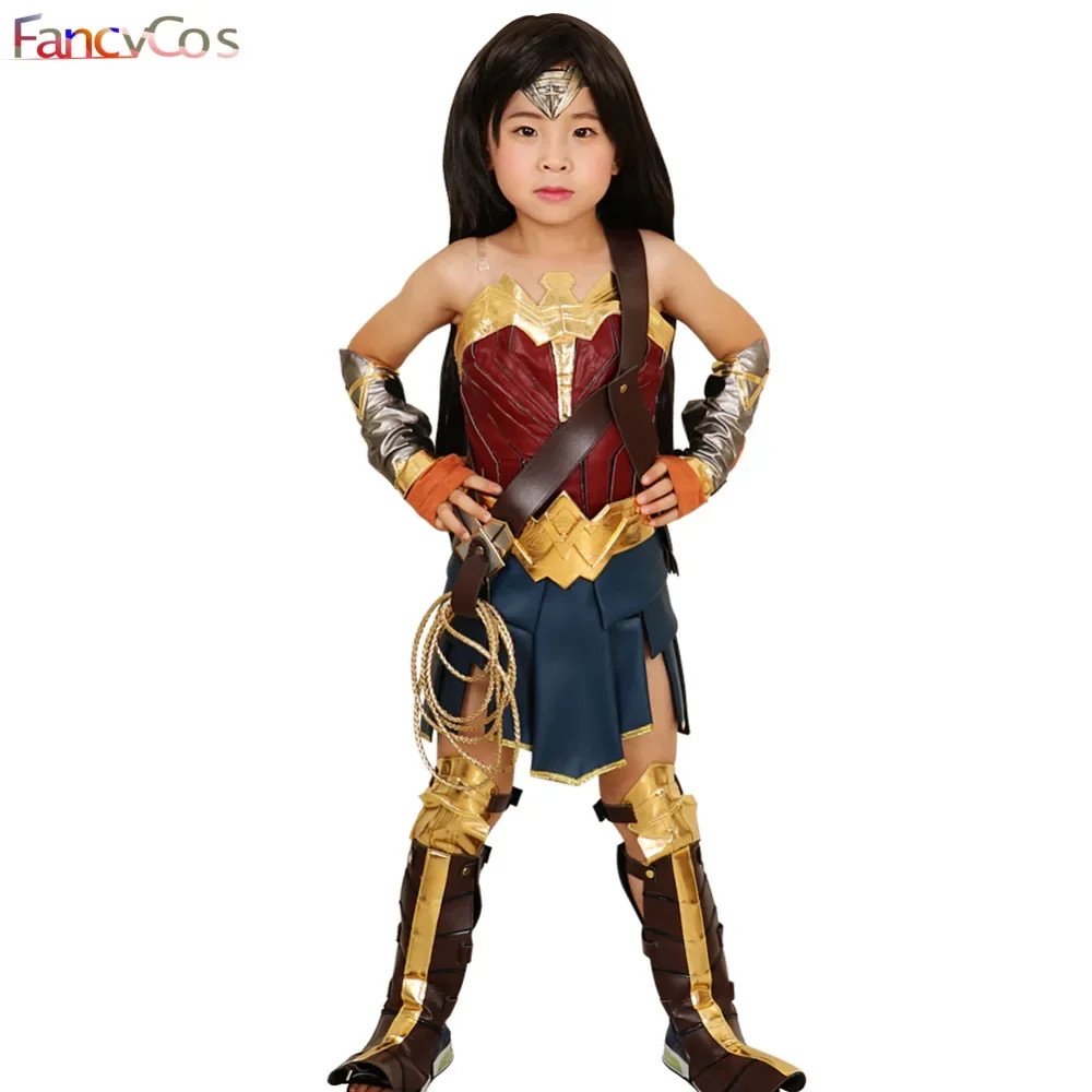 

Woman Superhero for Girl Costume Halloween Princess Diana Dress Cosplay Full Set Movie Anime Cosplay Witch Cosplay Costumes