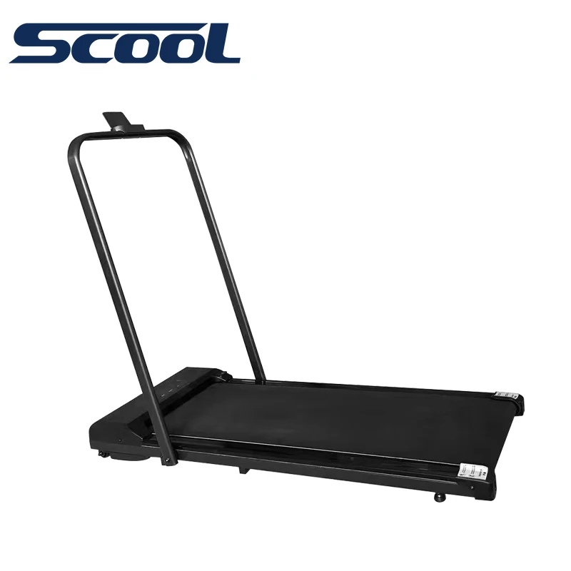 Custom Small Electric Treadmill For Home Exercise Under Desk Walking Pad With Gym Rack For Chest Back Workout Convenient Folding