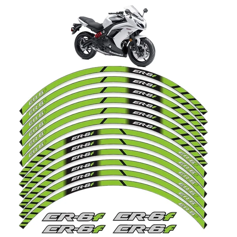 

Для Kawasaki ER-6F ER6F ER 6F детали мотоцикла контурное украшение колеса наклейка-1