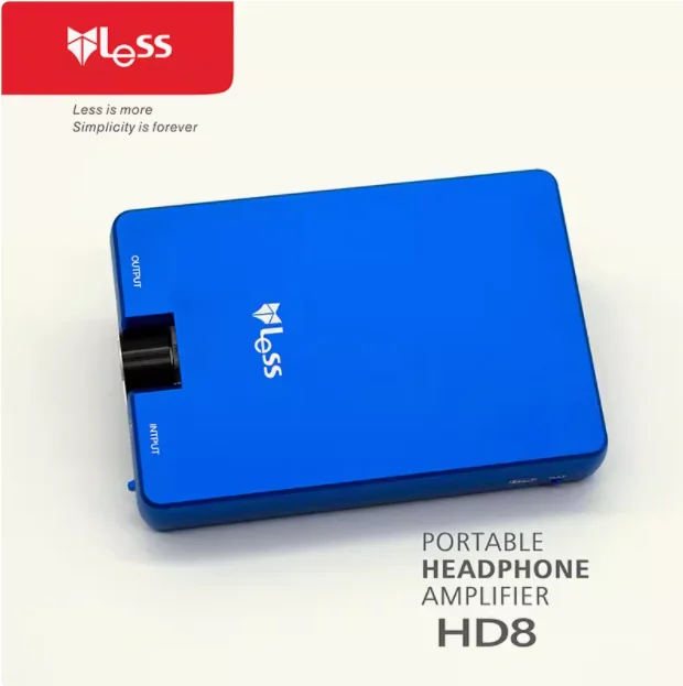 LESS HD8 Blue Power God Portable Fully Discrete HIFi Lossless Portable Balanced Earphone Amplifier