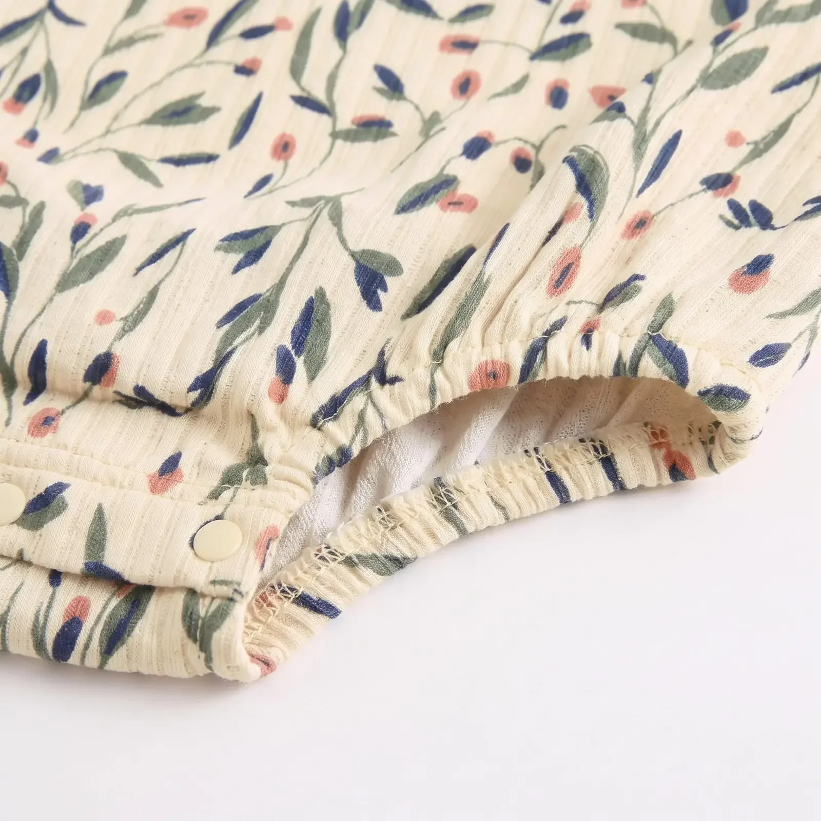Herbstkleidung für Säuglinge, Blumenmuster-Strampler mit Stirnband, Prinzessinnen-Baby-Bodysuits – Detail 4