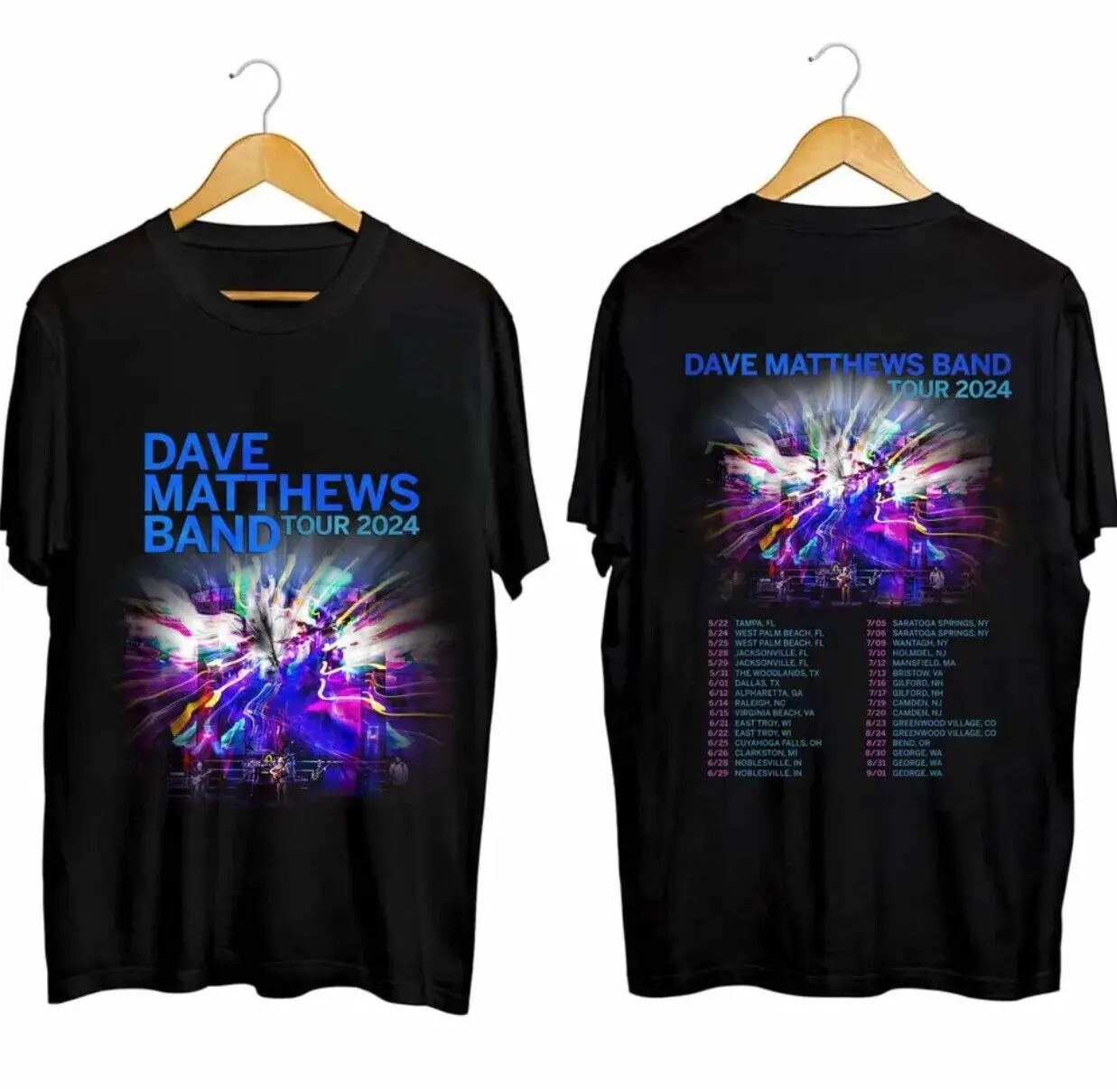 Dave Matthews Band 2024 Tour Shirt, 2 Sided T Shirt