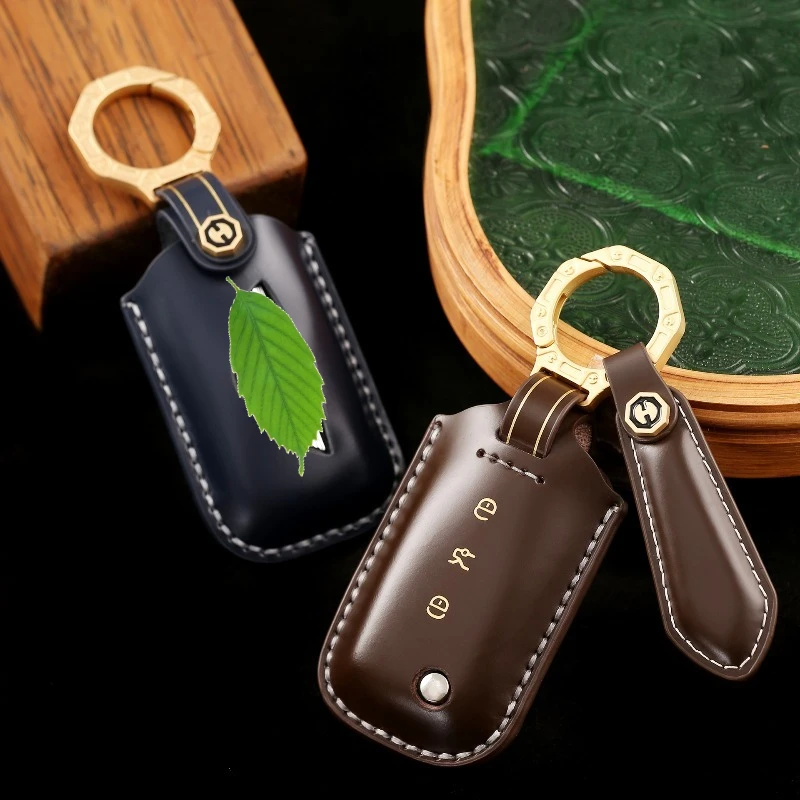 

High-End Personality Genuine Leather Key Case Cover Protective Bag For Bentley Bentayga Mulsanne Flying Spur Continental GT