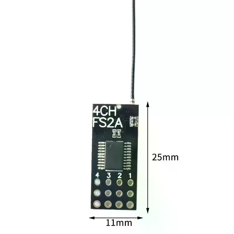 FS2A 4CH AFHDS 2A Mini RC Receiver Plug and Play PWM Output Transmitter for RC Drone Car Boat
