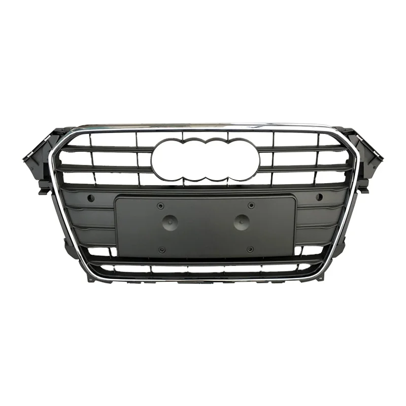 Factory Price Auto front bumper grille for Audi A4 B85 change to RS4 black high quality mesh grill 2013 2014 2015 2016