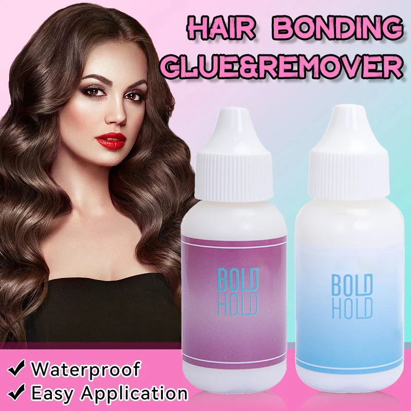 

Lace Glue Bold HOLD Waterproof Wig Glue Invisible Hair Replacement Adhesive For Toupee+Wax Stick For Wig Hair Finishing Cream