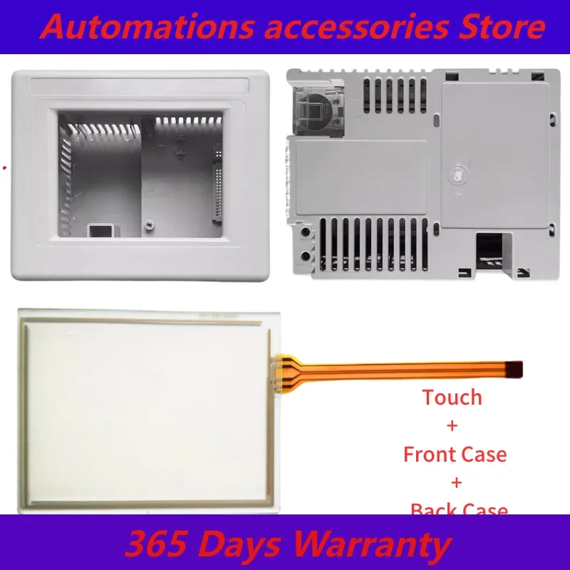 PanelView Plus 600 2711PC-T6C20D 2711PC-T6M20D Touch Screen Panel Glass Digitizer with Front Back Plastic Case Housing Shell