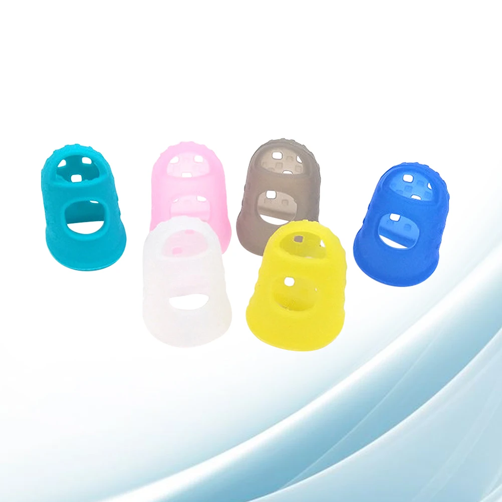 

10pcs Guitar Fingertip Protectors Silicone Finger Guards For Ukulele Beginners Comfortable Durable Size S High Quality Finger