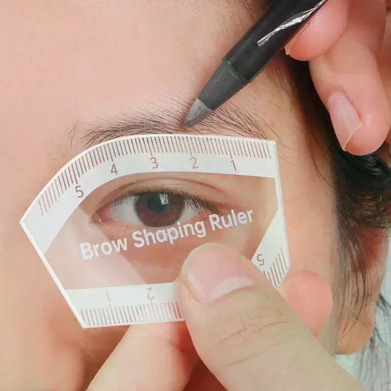 الحاجب رسم الخرائط حاكم الحاجب تشكيل حاكم 1 دقيقة رسم سريع تصميم الحاجب أداة سهلة Microblading تجميل دائم الإستنسل