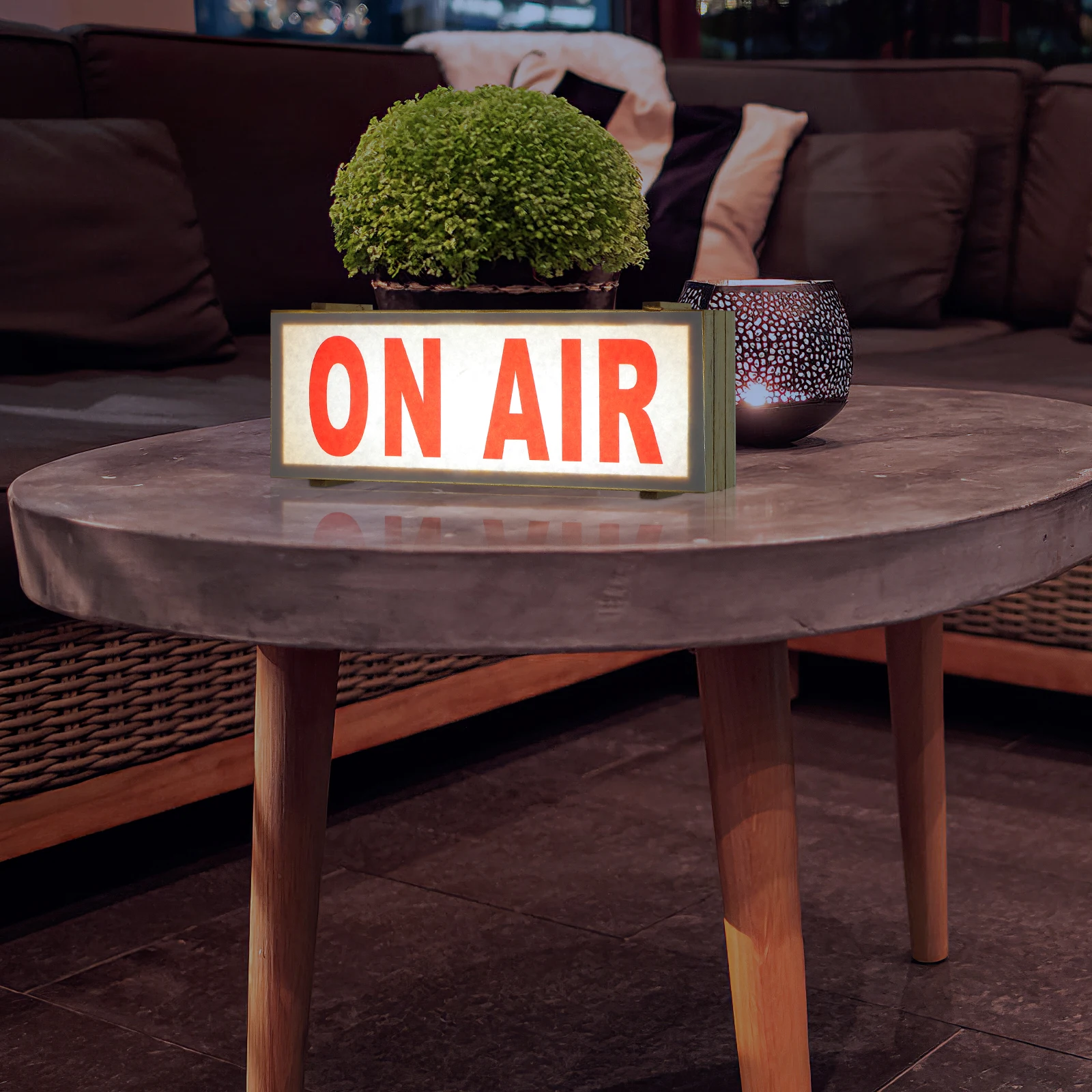 مصباح LED من الخشب الصلب يعمل على مصباح ديكور للمنزل والبار والمكتب وديكور الحائط وإضاءة ليلية متوهجة ناعمة #2