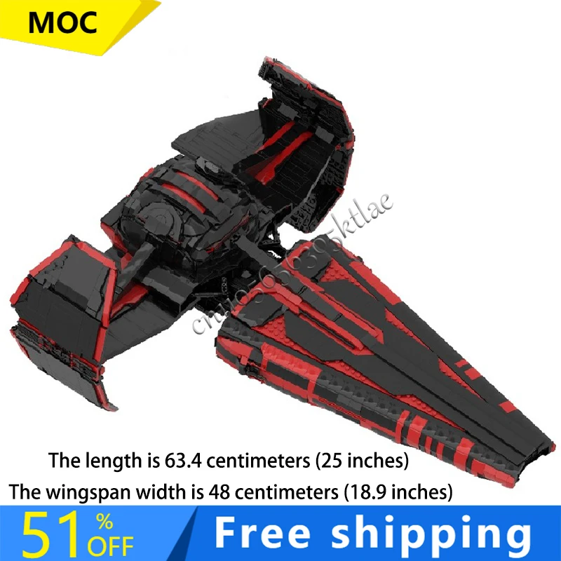 

Конструктор 4224Parts MOC: Модель звездолета «Интерстеллар Экспресс», развивающая игрушка для творческой сборки, подарок на день рождения