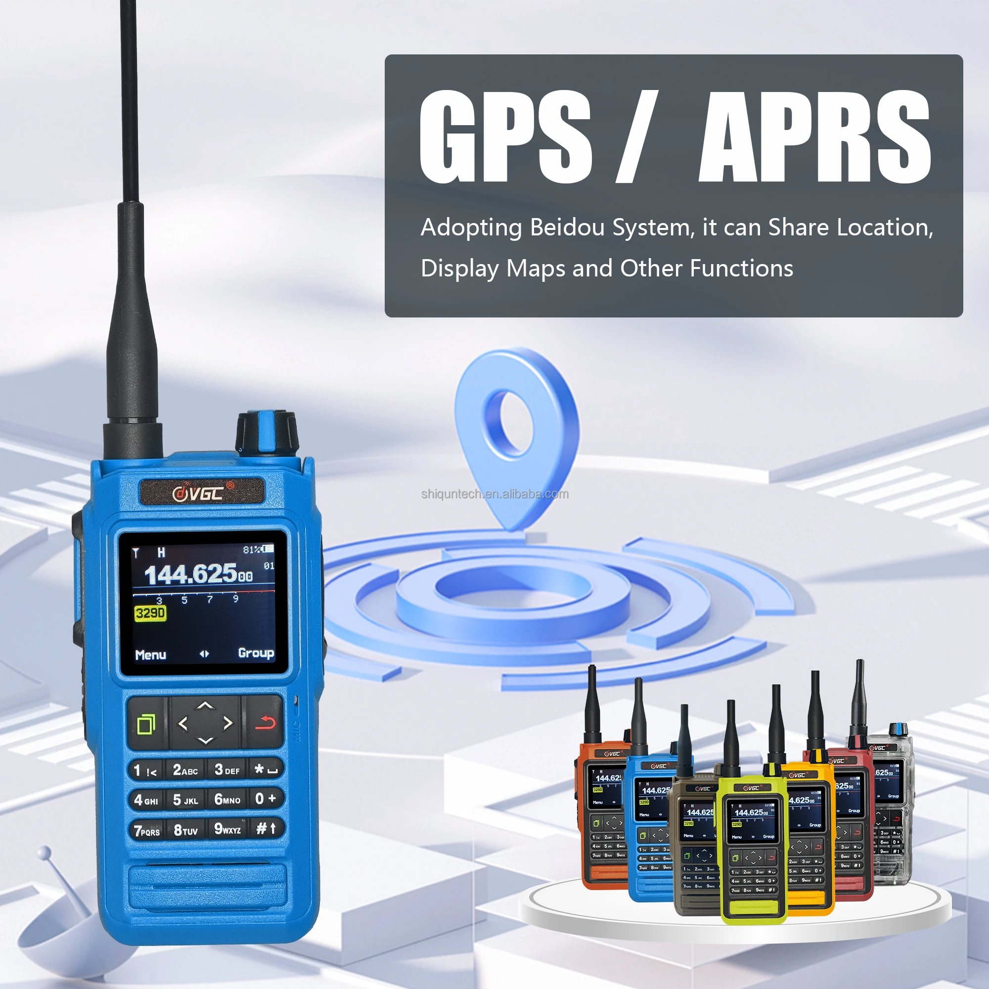 VR-N76 Radio HT Portabel Tahan Air IP67, Pemrograman Aplikasi, GPS, APRS, VHF/UHF, SMS, FM, Pengisi Daya Tipe-C, Radio Dua Arah untuk Amatir