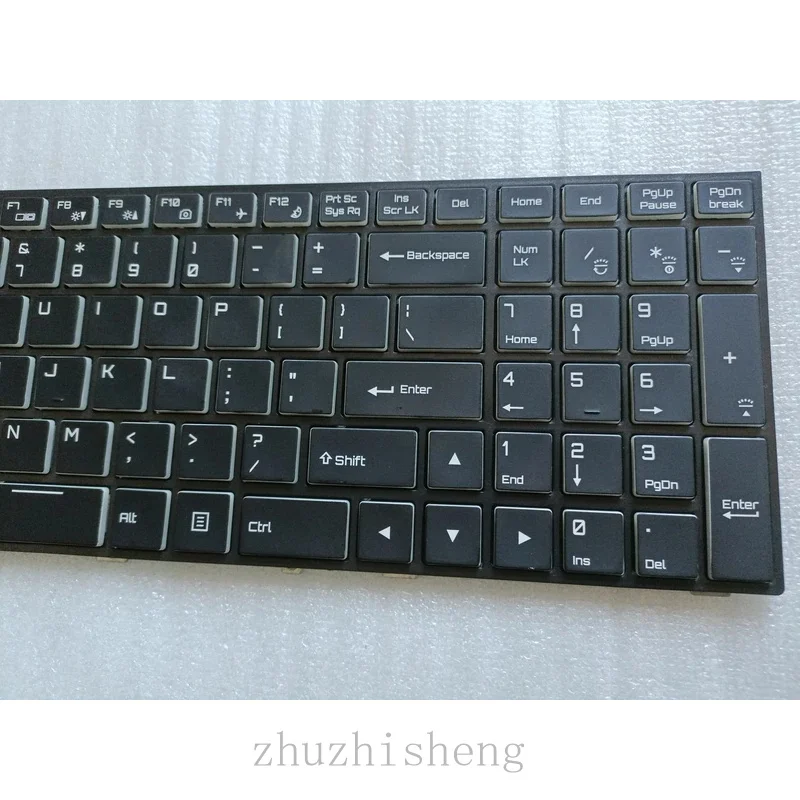 For Clevo Keyboard US Backlit 6-80-P6500-011-1 MP-13H83USJ430B 6-80-P6500-013-1