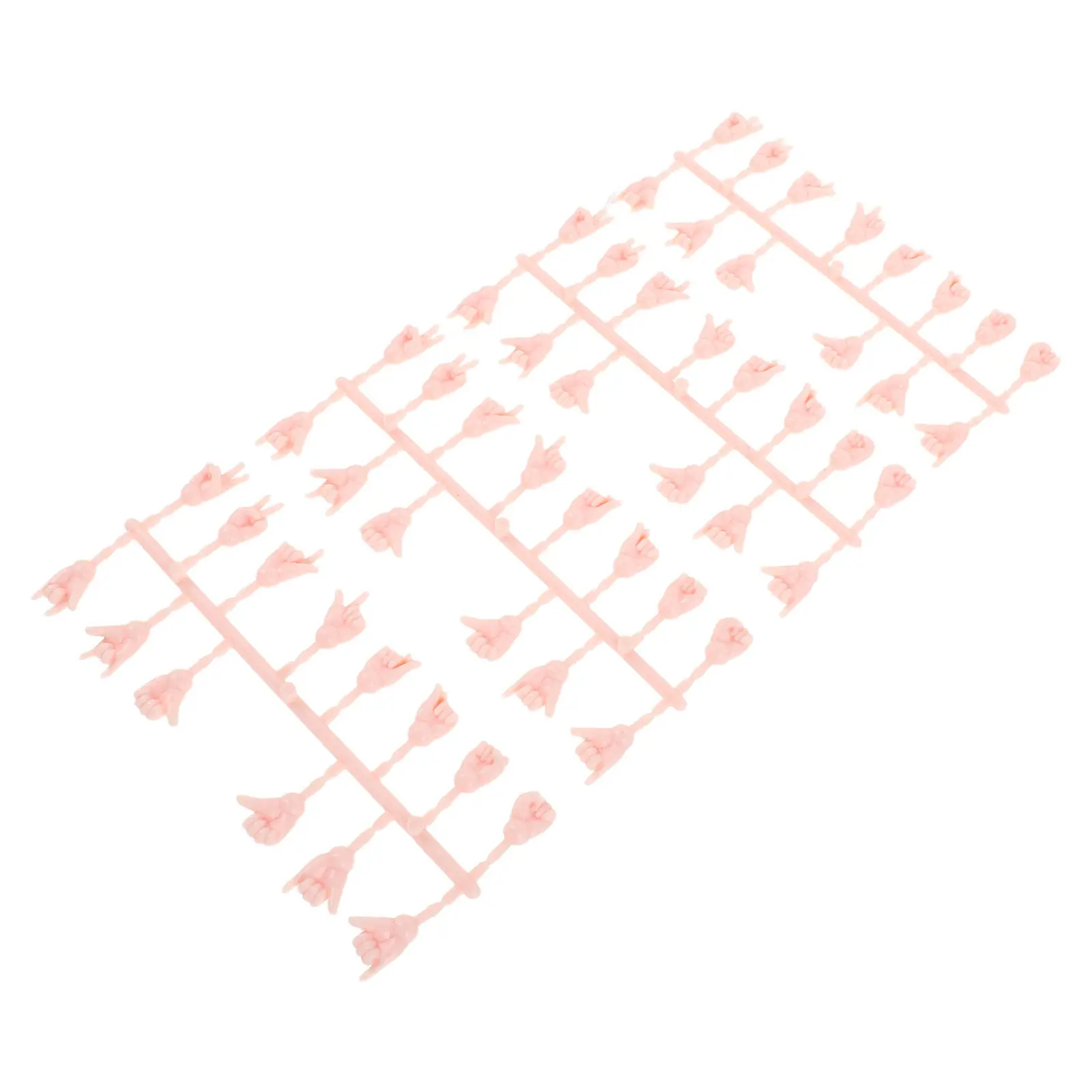 

4 комплекта миниатюрных пластиковых рук 16 см, реалистичные заменители для детализированных поделок и художественных работ