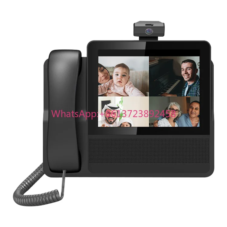 Intercom System Table Stand Android System 8 Inch Touch Screen Audio Video Phone