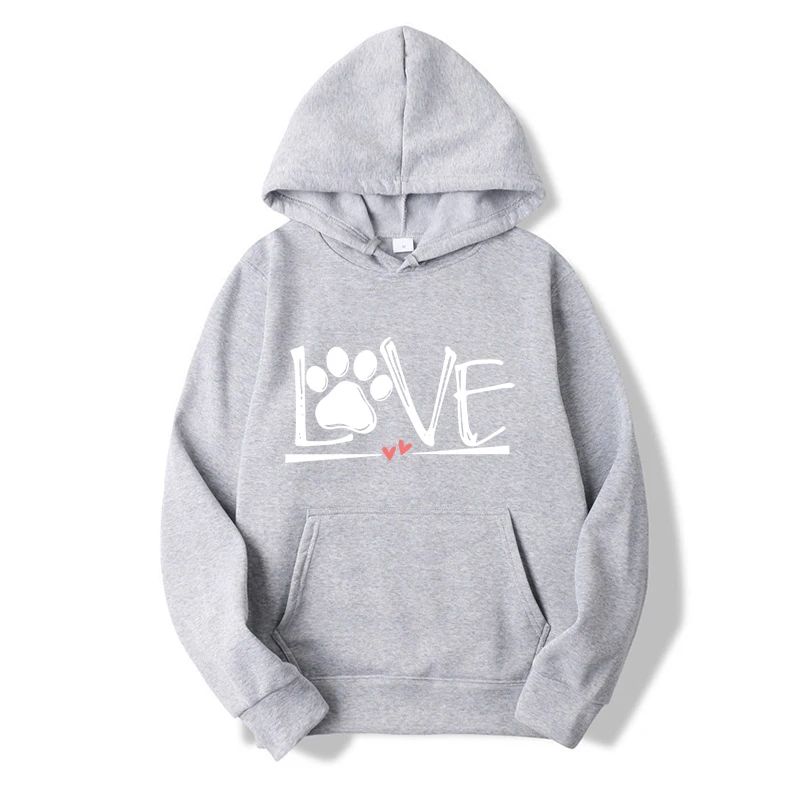 Love Print Hoodies for Women Men Harajuku Winter Sweater New Fashion Black Tops Funny Female Clothing Casual Tee Woman Clothes