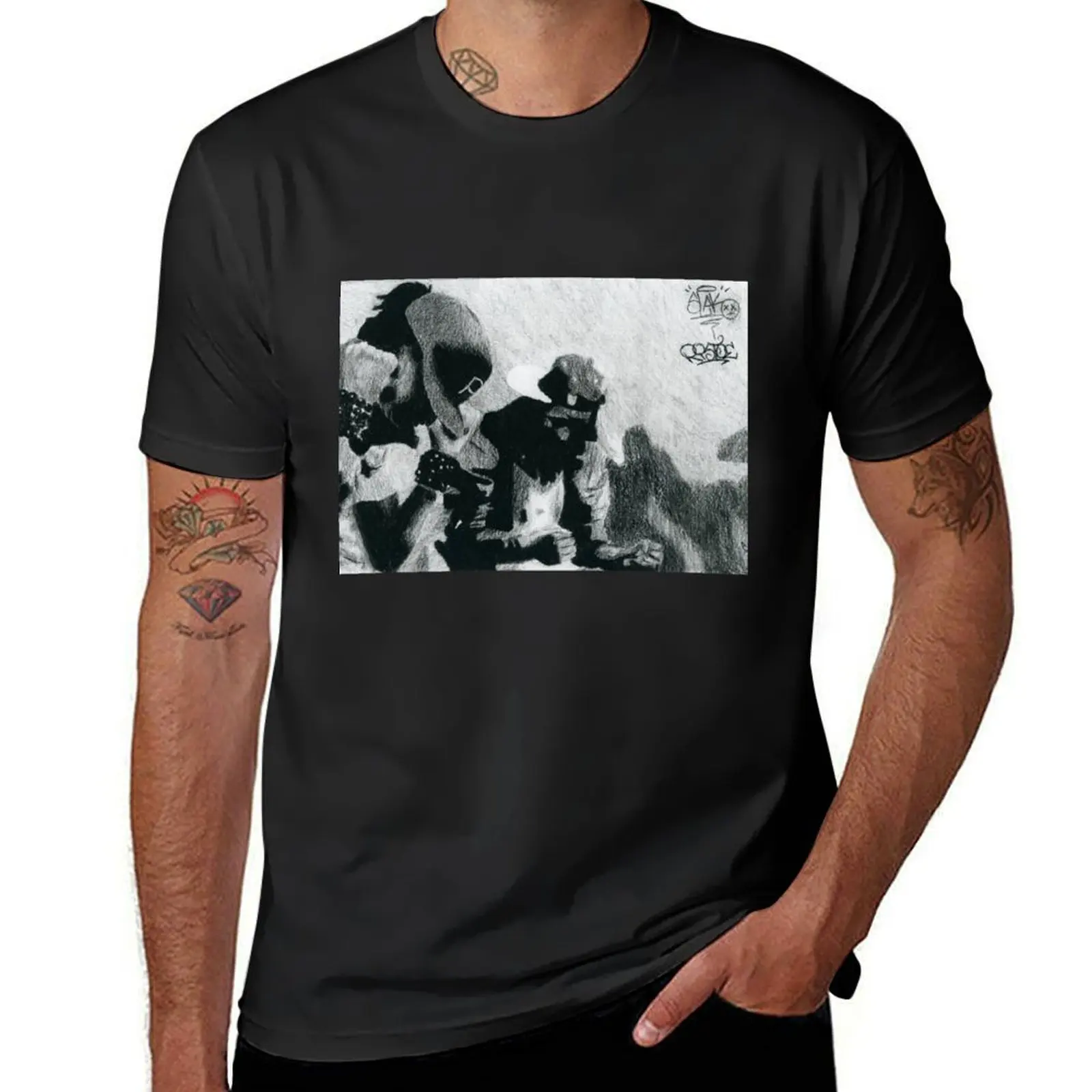 Les Twins Charcoal T-Shirt cute clothes oversizeds blanks shirts graphic tees t shirts men