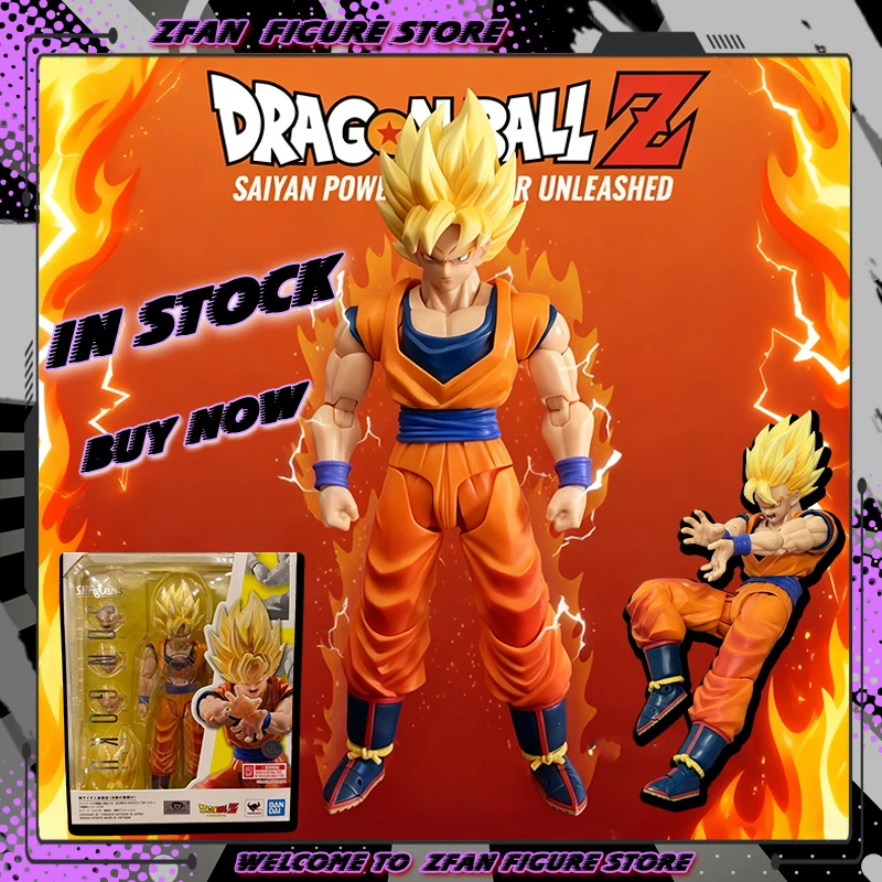 

В наличии Bandai Dragon Ball Z Super Saiyan Goku S.H.Figuart Battle Opening Аниме Фигурка Коллекция ПВХ Статуя Игрушки Подарки