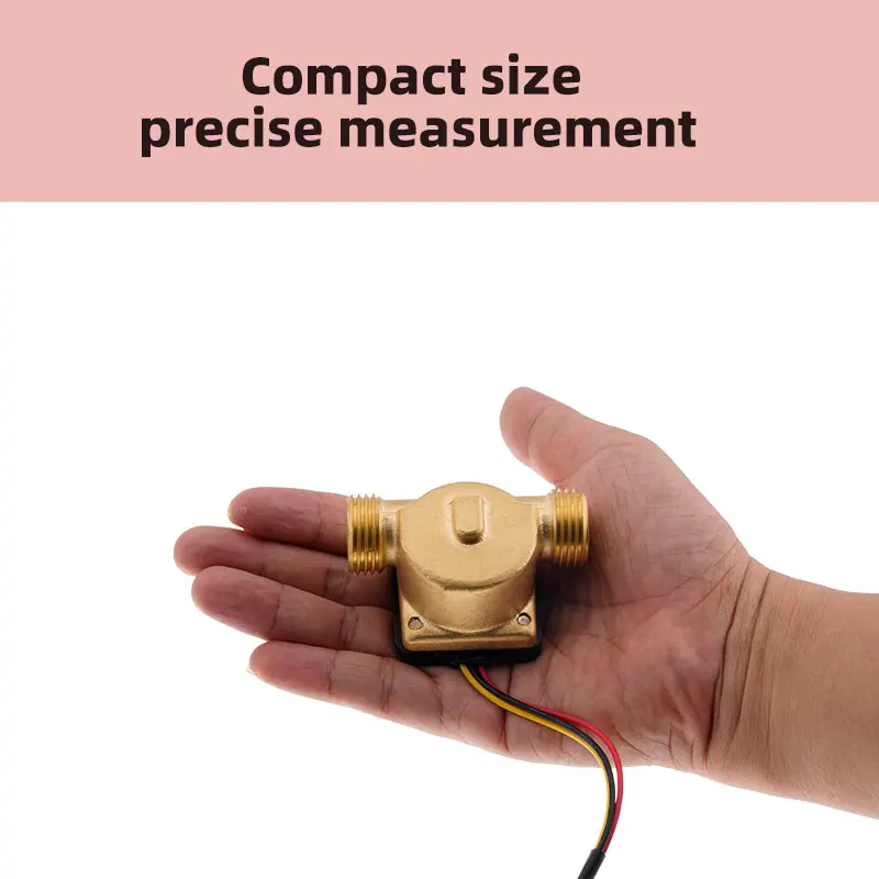 Capteur de débit d'eau Hall en cuivre, 4 points, débitmètre d'eau, vanne de commande, distributeur d'eau, chaudière murale, robinet d'irrigation