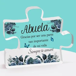 1pc SpanishGifts For Grandma Acrylic Decorations Delicate Grandma Gifts From Grandchildren Christmas Anniversary Birthday Gifts