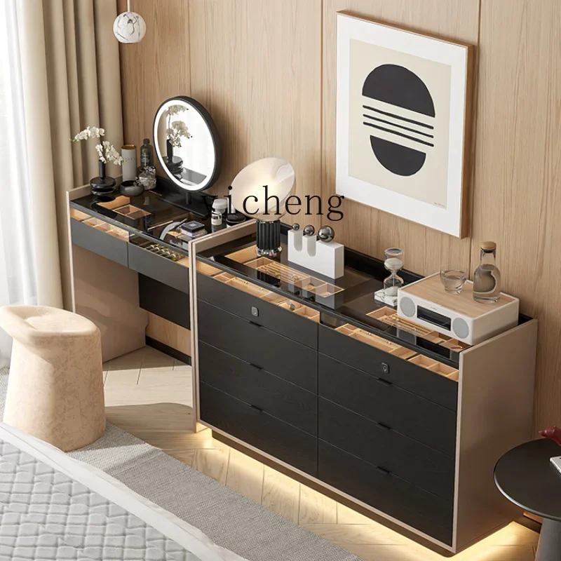 LYY Minimalist Eight Spares Cabinet Bedroom Bed Front Cabinet Jewelry Storage Cabinet