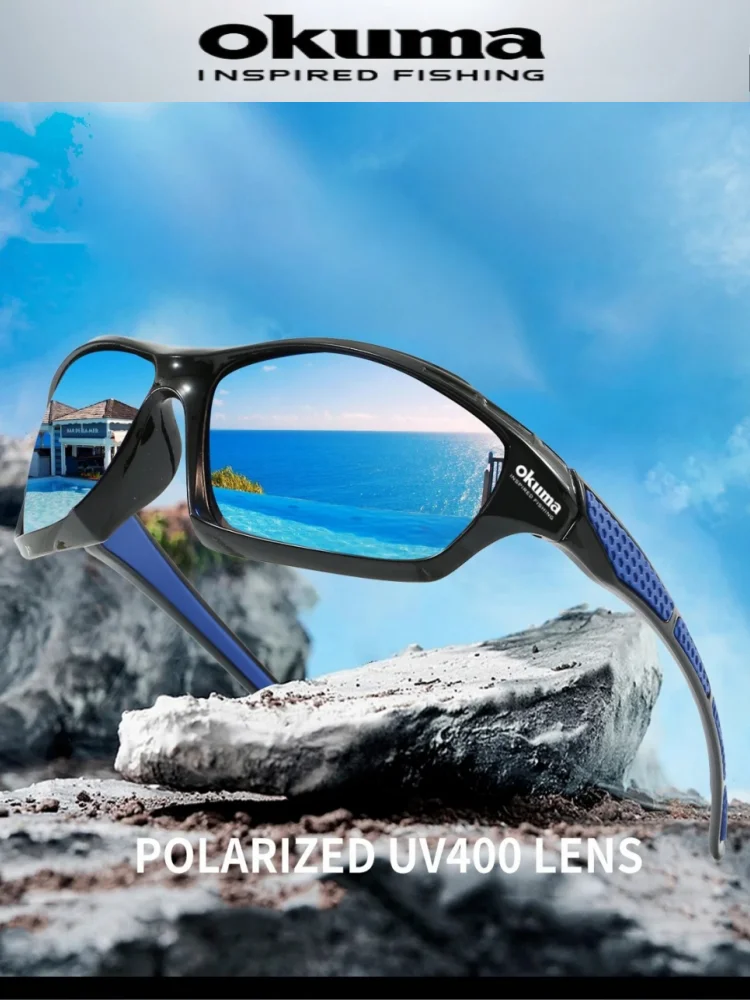 Okuma polarisierte Brille UV400, winddicht und sandresistent gegen UV-Blendung, vermeidet Augenschäden durch äußere Einflüsse – Detail 1
