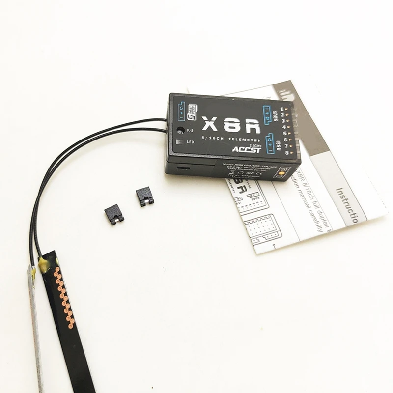 

X8R 8Ch/16ch 2.4ghz Receiver W/ Antenna for TX16S TX18S JUMPER XJT X9D Plus, X12S,X-Lite Pro ACCST and RSSIandSBUS-ABLA