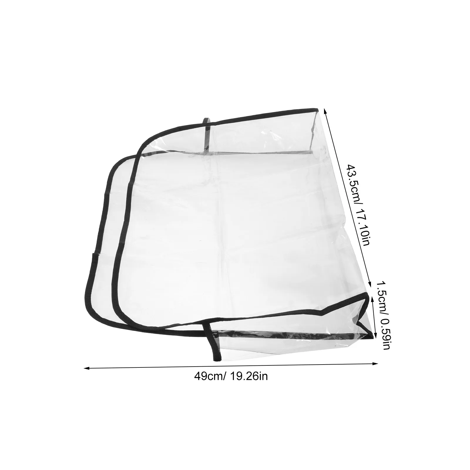 Salon Chair Back Cover Clear Transparent Hair Styling Chair Protector Waterproof Plastic Cover Easy Clean Reusable Beauty Shop