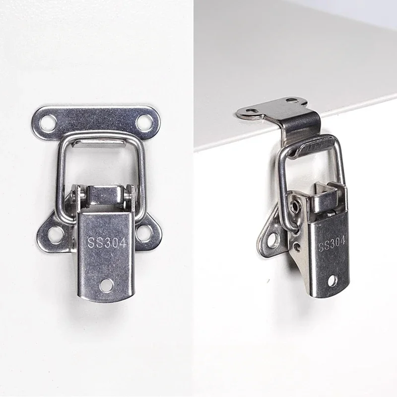 Stainless steel lock toolbox buckle 90 degree buckle wooden box iron box