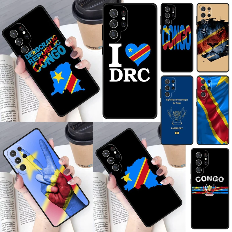 Congo Democratic Republic Flag Phone Case for Samsung Galaxy S26 Ultra S25 S24 S23 S22 S21 S20 Note10 Plus FE Cover Luxury