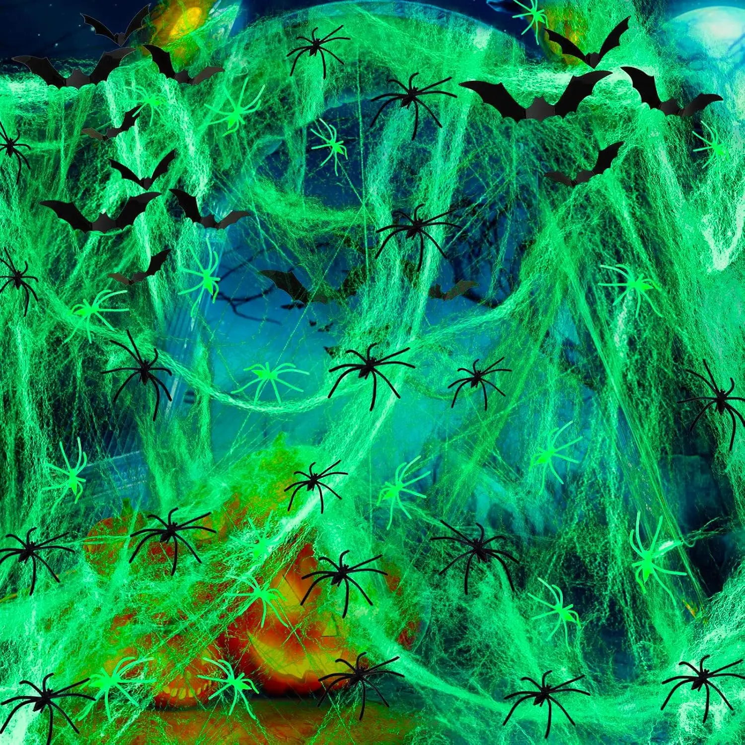 decorations-d'halloween-toile-d'araignee-phosphorescente-pour-l'interieur-et-l'exterieur-ensemble-de-fete-pour-jardin-et-pelouse-avec-50-araignees-lumineuses-et-50-araignees-noires