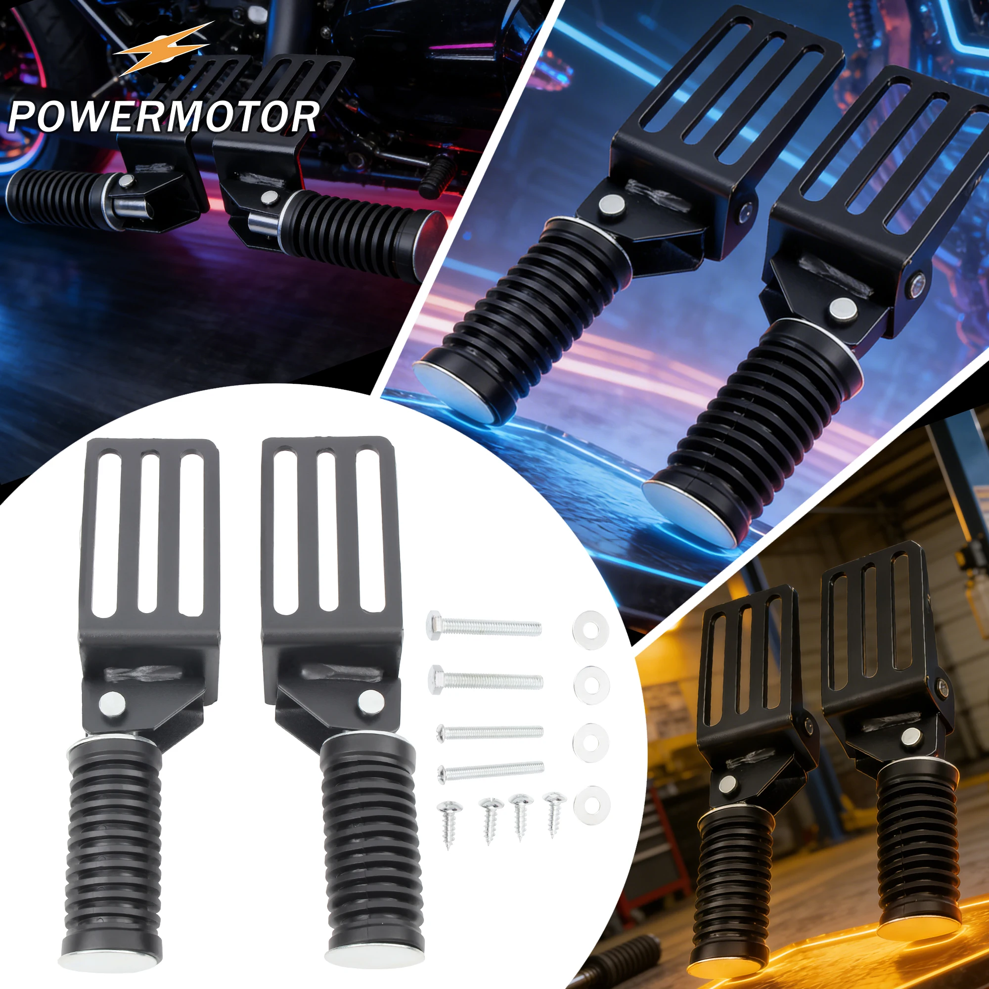 

for Suzuki Motorcycle Front Footrest Foldable Foot Pegs Aluminum Anti-slip Pedal Scooter Electric Vehicle Aluminum Modified Part
