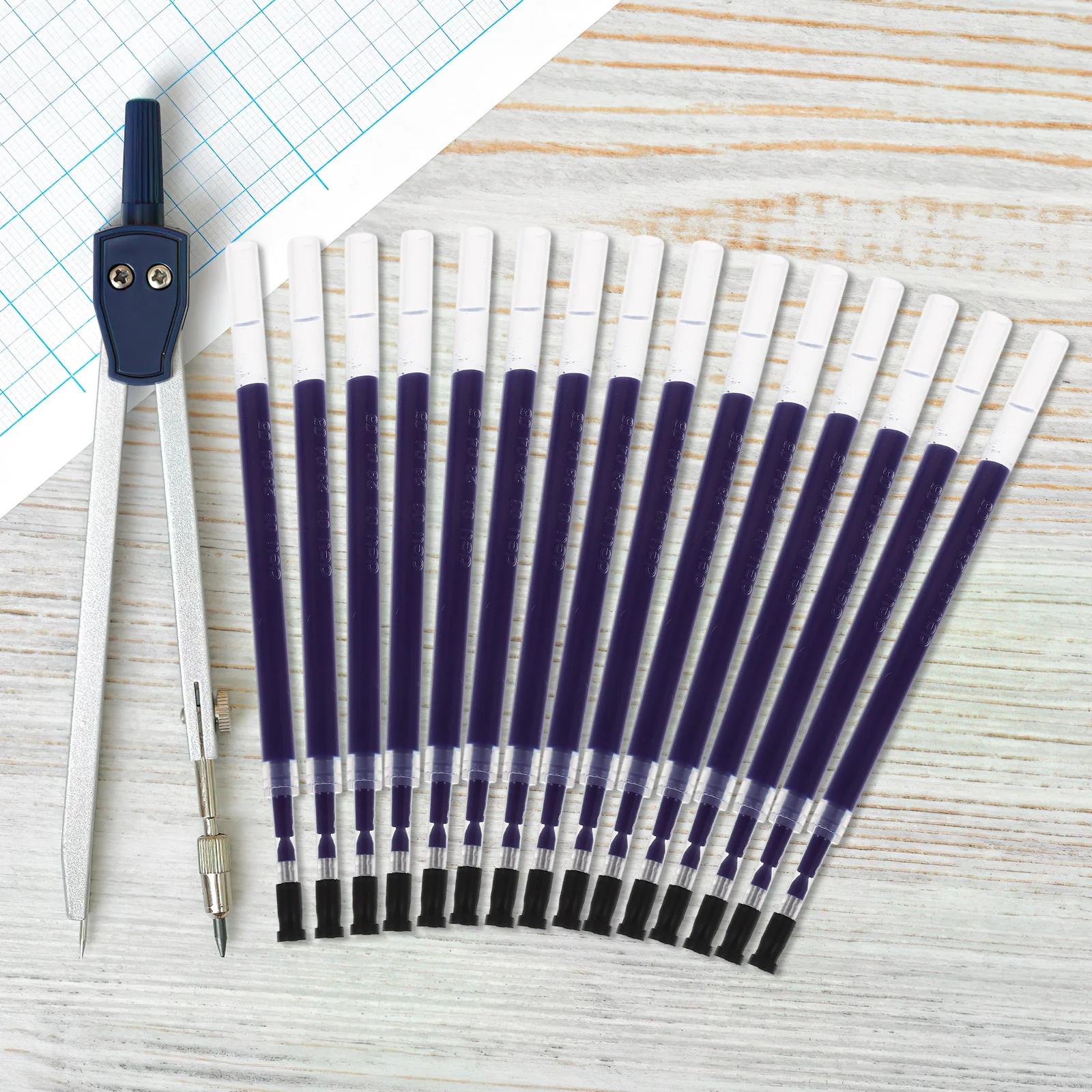 

20 шт., стержни для ручек, черные гелевые чернила, пластиковые сменные стержни, гладкие нейтральные ручки для письма, стержни для шариковых ручек, черные