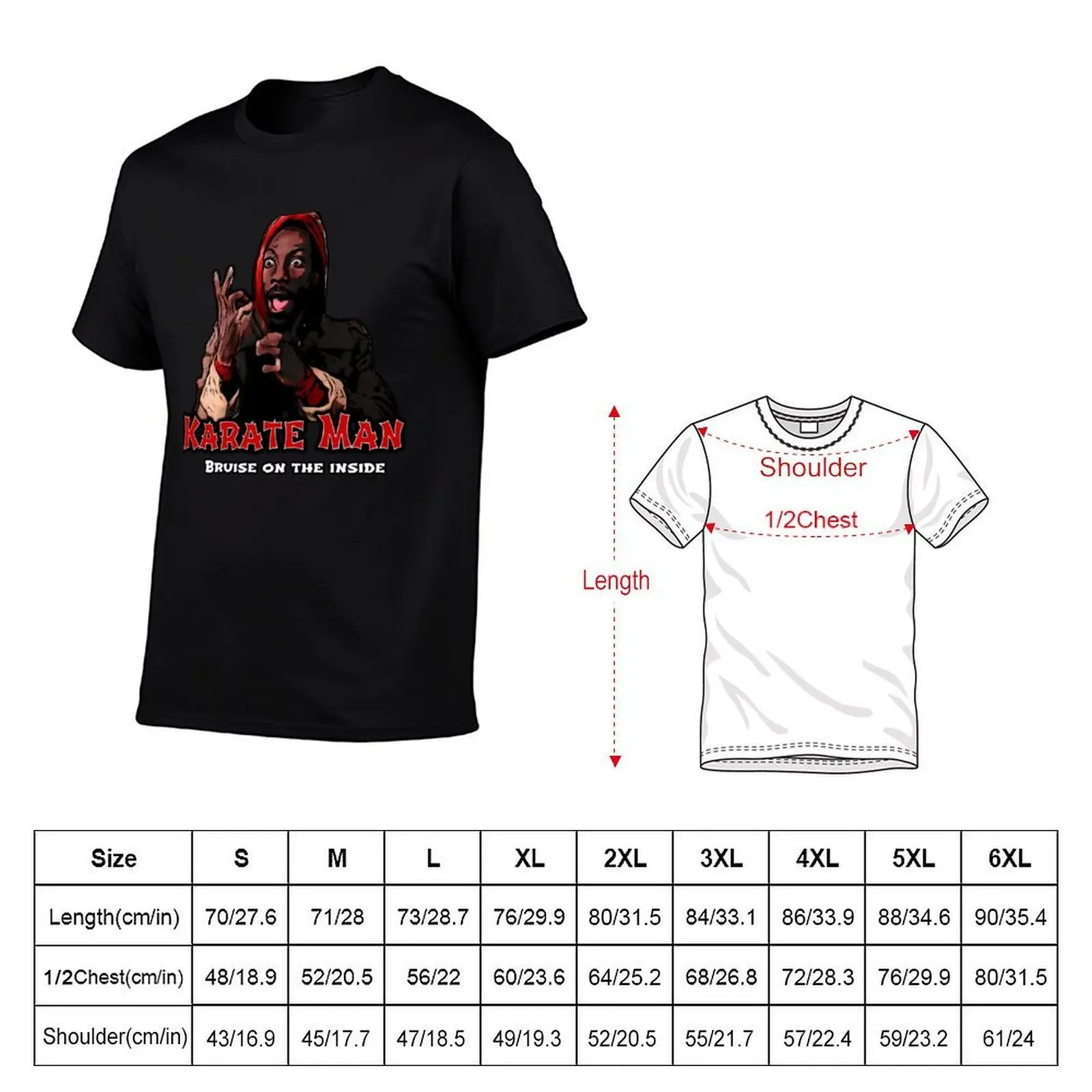 Karate Man T-Shirt oversized t shirt cotton graphic tees T-shirts for men cotton