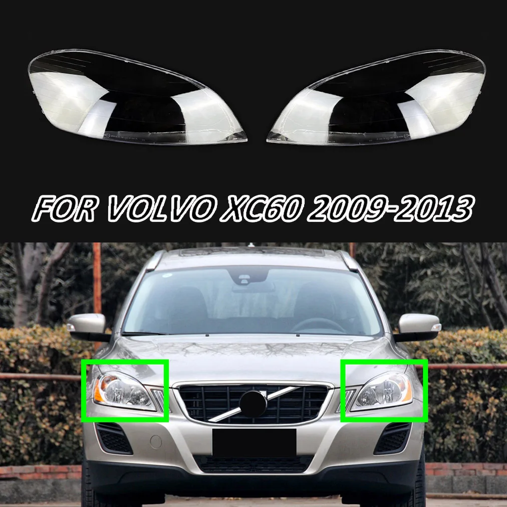 

Fit Lamp Shell For Volvo XC60 2009-2013 Headlight Lens Cover Transparent