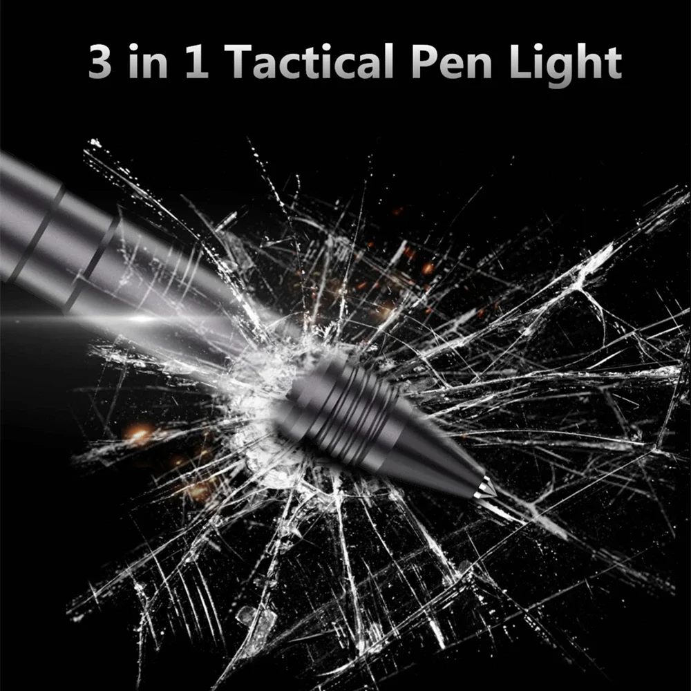 WUBEN TP10-G Tactical Pen Light 3-in-1 USB Rechargeable Flashlight 130 Lumen With Cree XP-G2 LED For Outdoor Camping Lighting