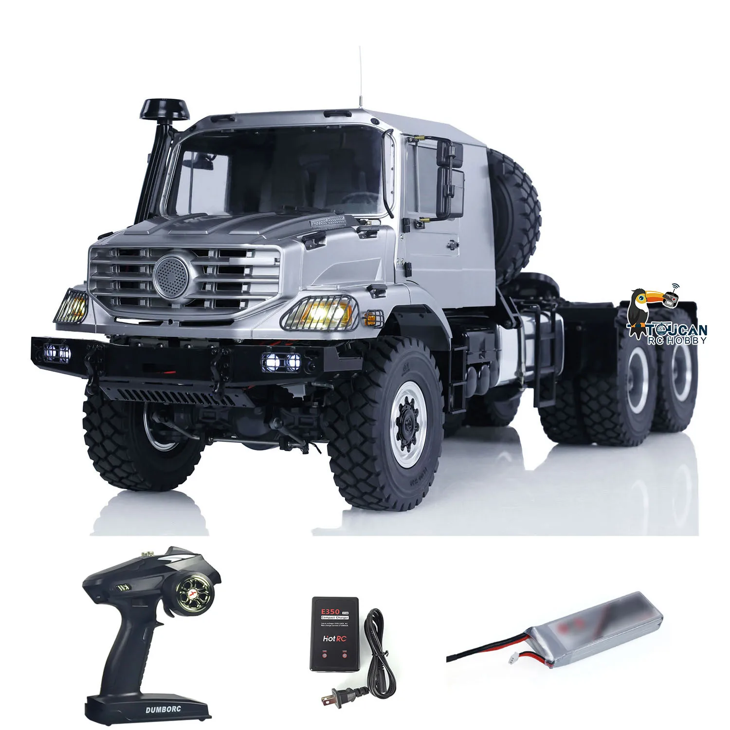 RTR Ver JDM 157 1/14 Metal 6 * 6 Ciągnik terenowy RC z systemem dźwiękowego światła Radio Ciężarówka Oś mechanizmu różnicowego Metalowe podwozie