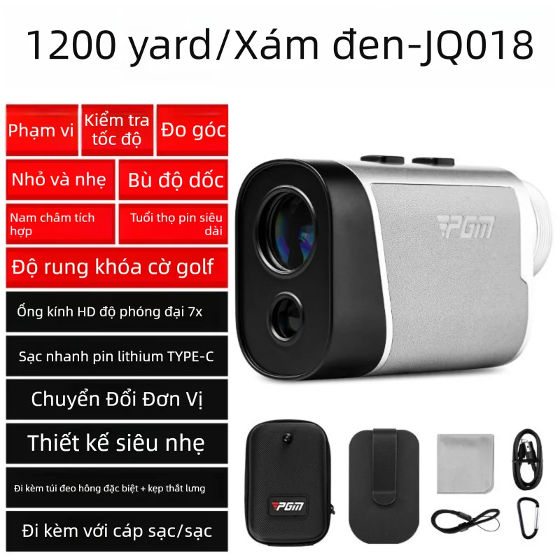 PGM GOLF | Máy Đo Khoảng Cách Mini Màn Hình Màu Phát Hiện Tia UV Bù Góc Khóa Cờ Rung