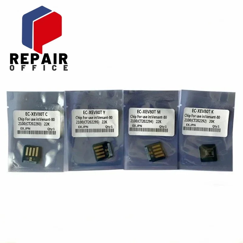 

4 шт. чип для тонера 006R01642 006R01643 006R01644 006R01645 для Xerox Versant 80 180 2100 3100 V180 V2100 V3100 чипы картриджа