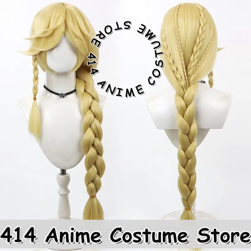 

Парик для косплея игры и аниме Applejack My Litle Pony Deluxe Cornrows, желтый, 1 м, термостойкое волокно, синтетические волосы