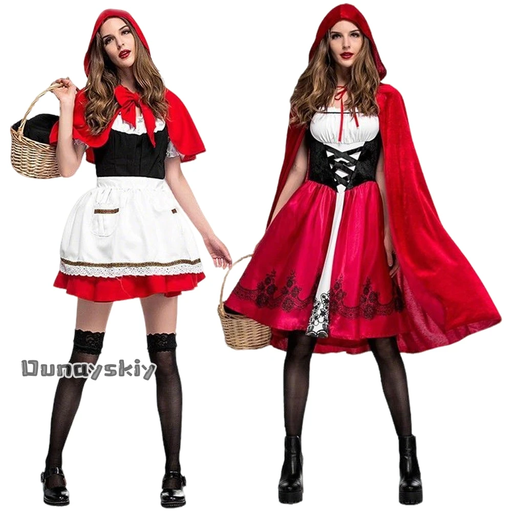 

Хэллоуин Красная Шапочка Косплей Костюм Девушки Личность Косплей Игровая Униформа Хэллоуин Сценическая Одежда