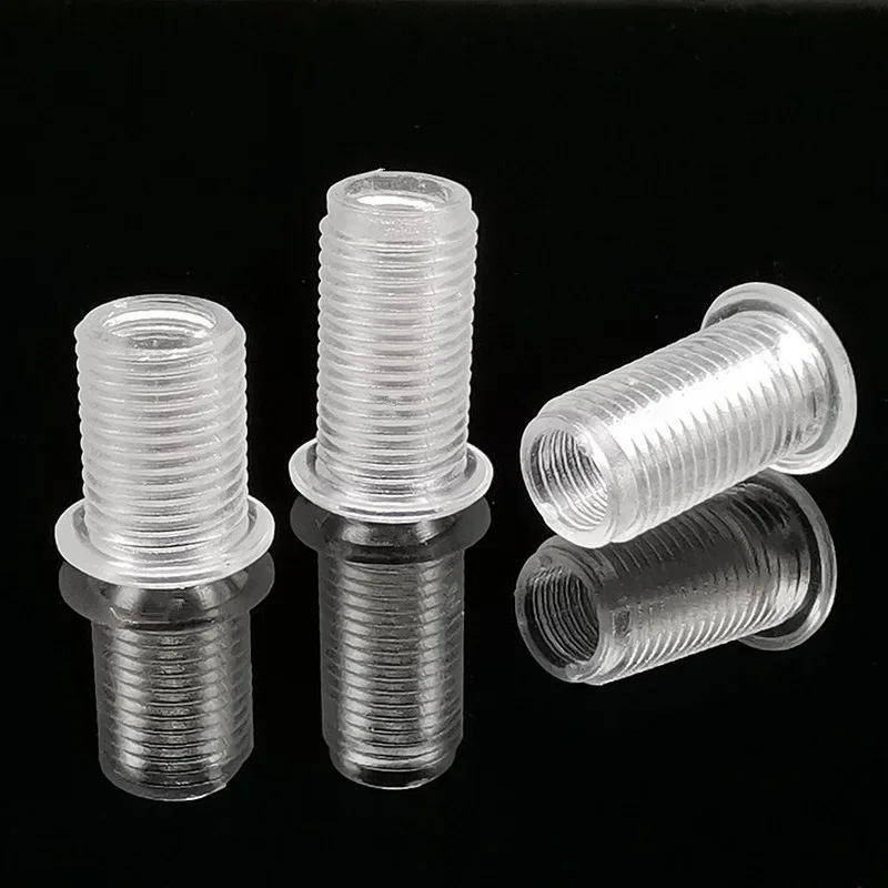 1000PCS M10 Acrylic Screw Transparent Round Head Hollow Screw Plastic Hollow PC LED Wiring Bolts