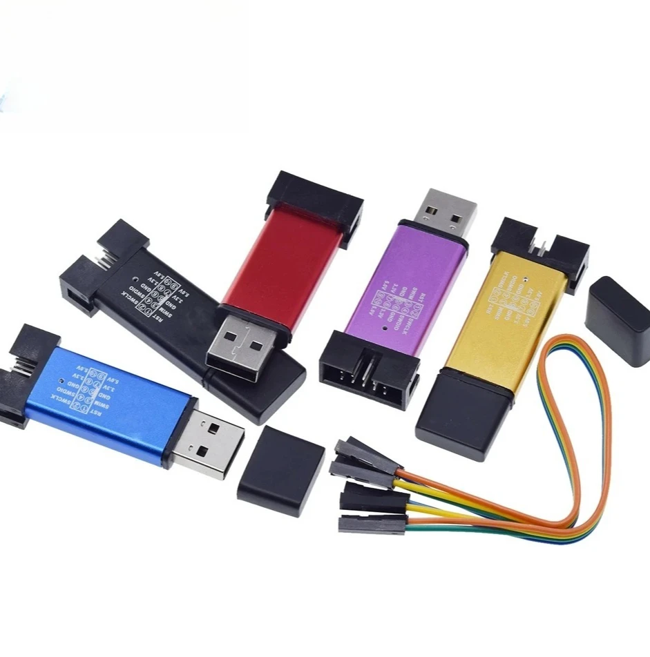 1/5 قطعة ST LINK Stlink ST LINK V2 Mini STM8 STM32 Simulator A41 غطاء مبرمج البرمجة