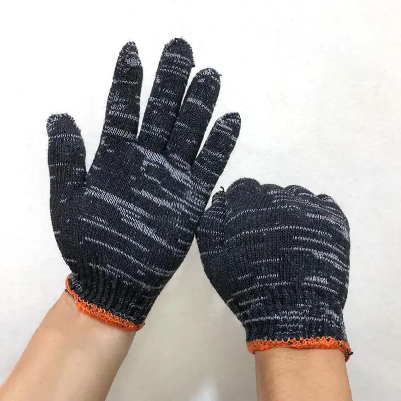 5pairs Nylon Work Gloves Wear Resistant For Woodworking Gardening Outdoor Camping Climbing Fishing Non-slip Mittens