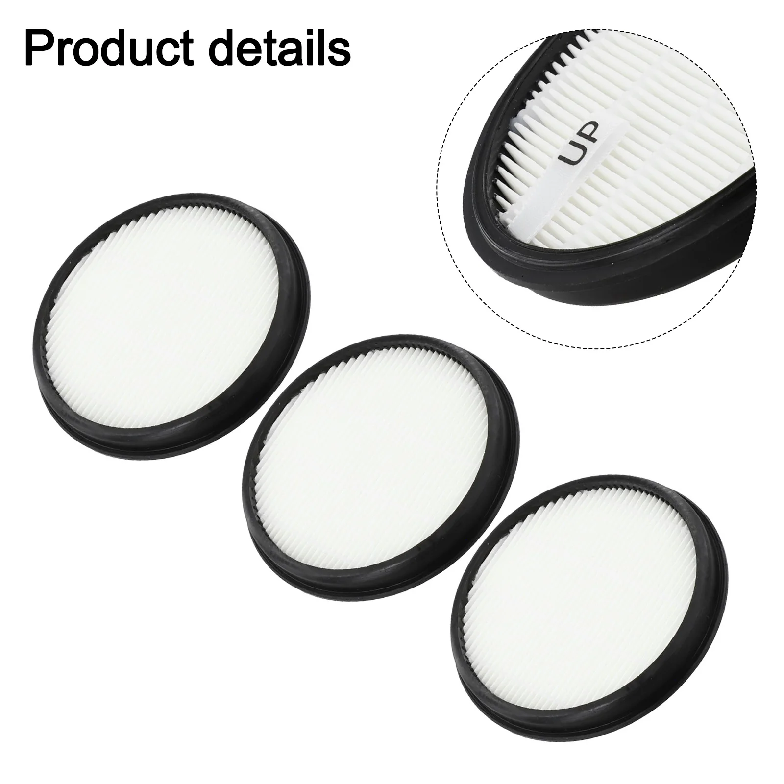 Filter Kit for Ultenic U12 Vesla Cordless Vacuum Cleaner 3 Pack Replacement Filters Capture Dust and Maintain Cleaner Home Air