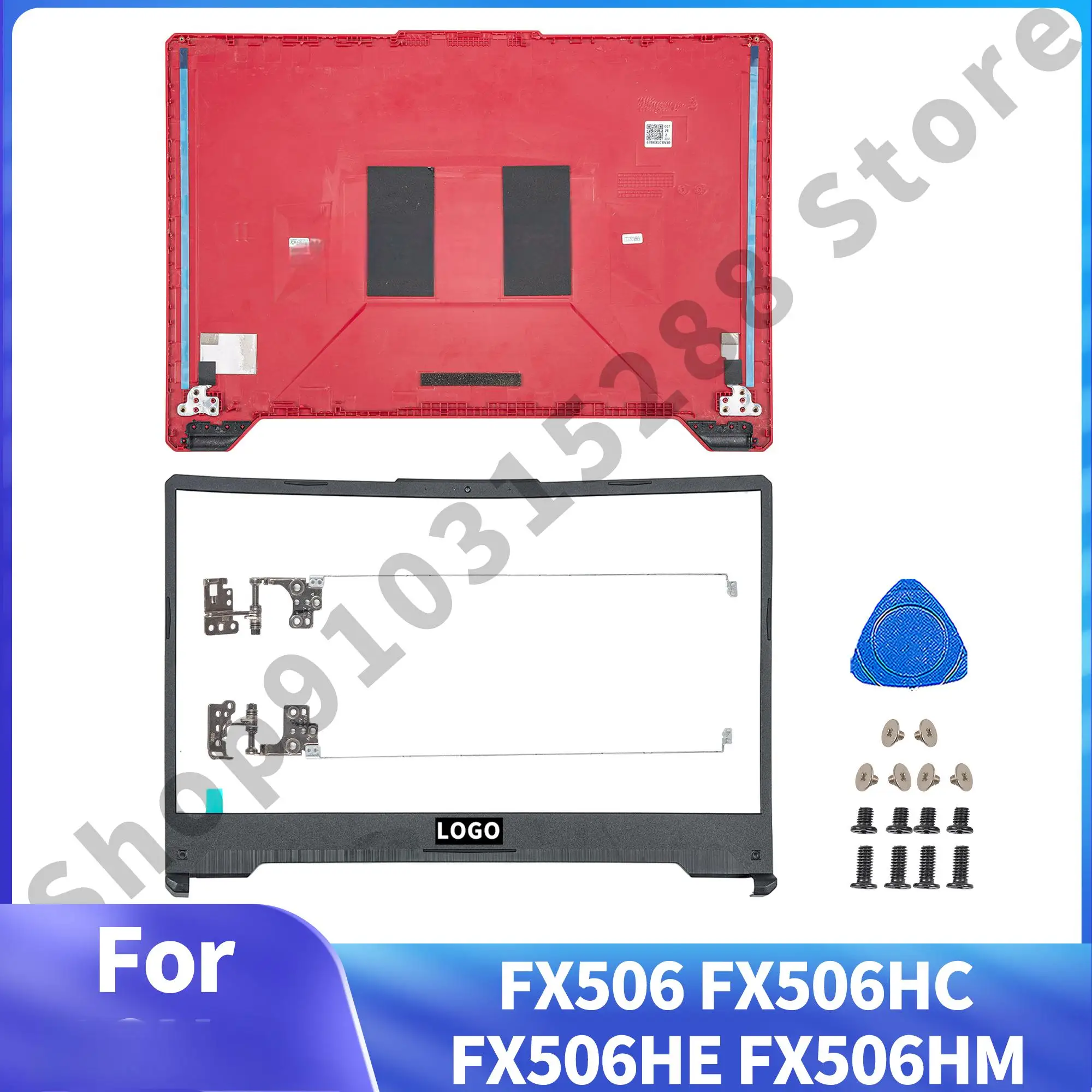 Carcasa para portátil FX506 FX506HC FX506HE FX506HM, cubierta trasera LCD, bisagras de bisel frontal, tapa superior de repuesto