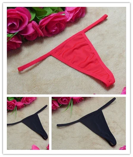 3PCS Sexy Women Girls G-String  Underwear  Solid Color Lingerie Panties T-Back Thong Seamless Female Low-Rise Thongs Panties