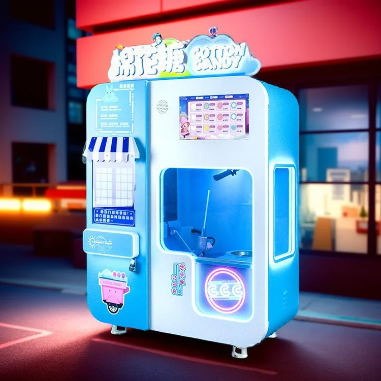 Fully automatic marshmallow vending machines with SDK functionality, multiple payment methods, large capacity 8-12 kg